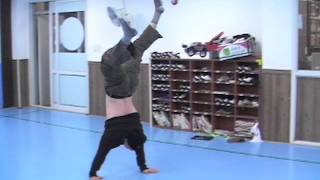 walking on hands - Daniel Bissell age 40