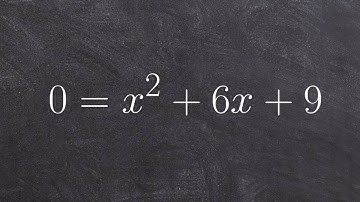 Solve by factoring when a perfect square