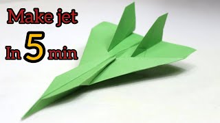 how to make a paper jet origami/ paper jet tutorial