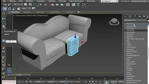 Modeling sofa in 3DS Max part 2