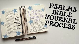 Psalms Bible Journal Process: Prayer of Gratitude for 2025 | Creative Faith & Co.