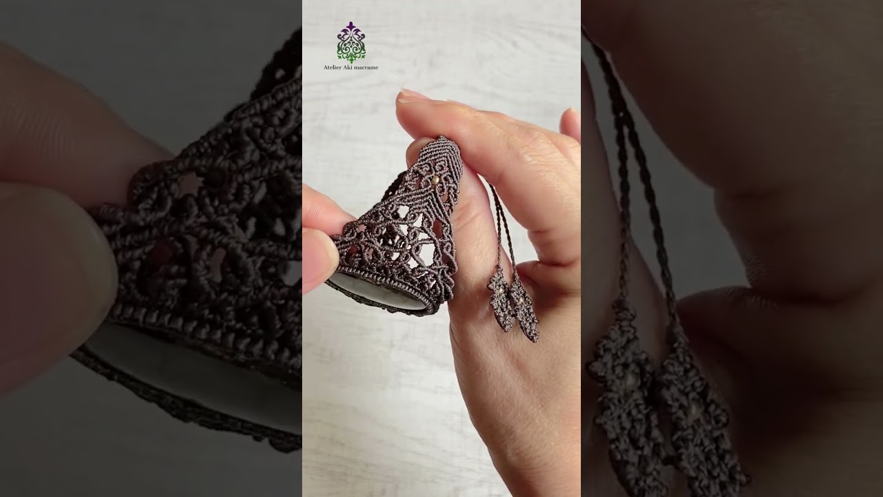 マルチカラーラブラドライト マクラメブレスレット - YouTube