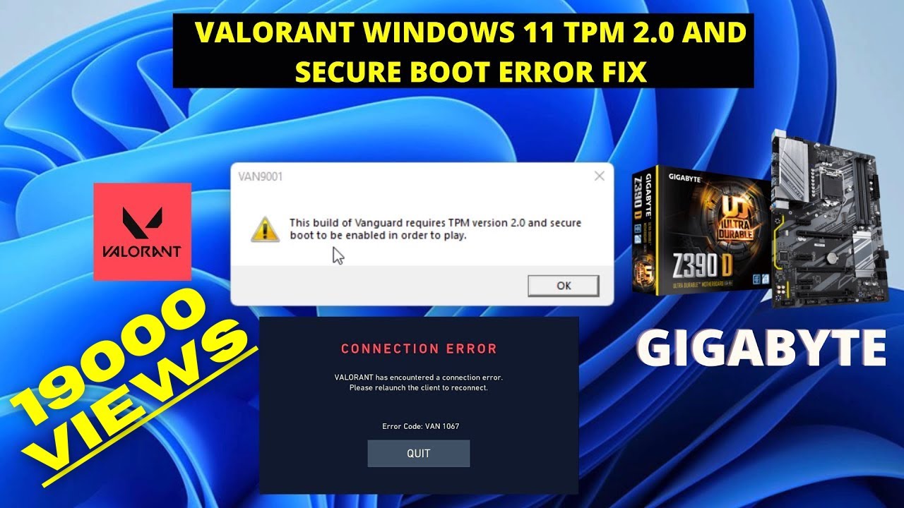 Windows 11 TPM 20 and Secure Boot Error Fix