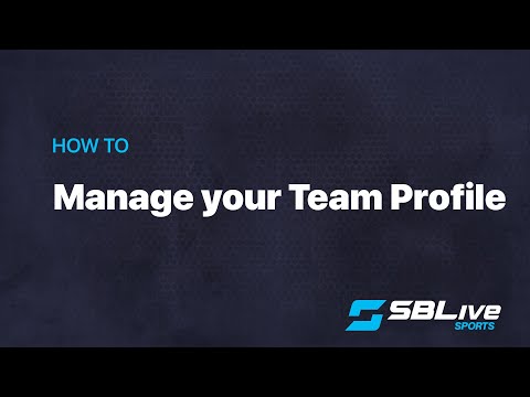Manage your Team Profile on the GameDay app