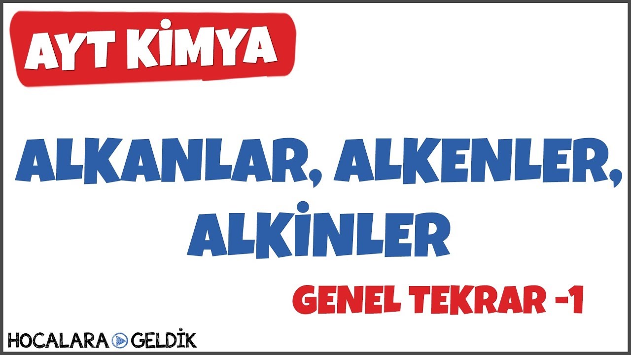 Alkanlar, Alkenler, Alkinler