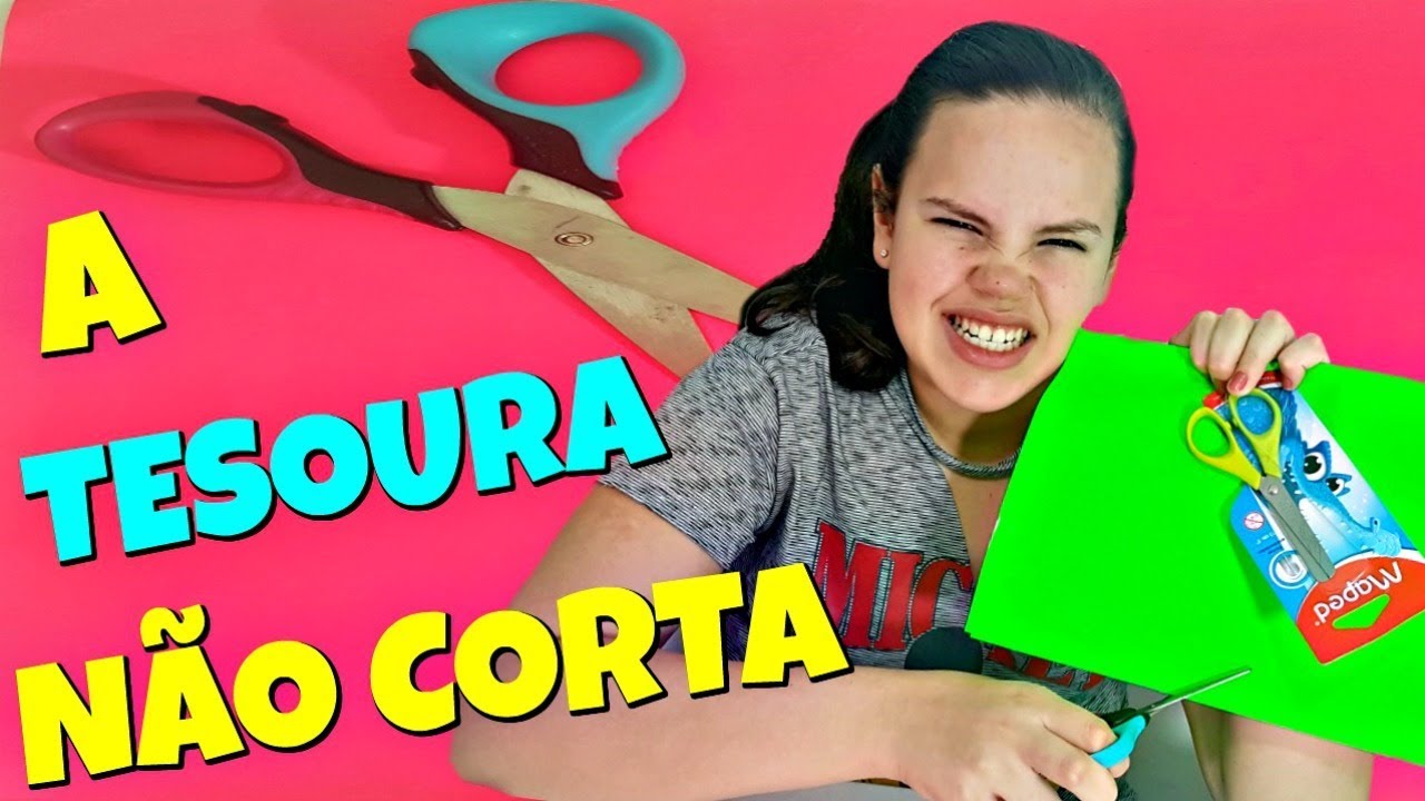 Comprei Uma Tesoura Escolar Que Deu Muita Briga SerÁ Que Funciona 