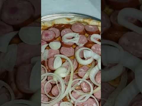 Pizza caseira #shortvideo #culinaria #pizza