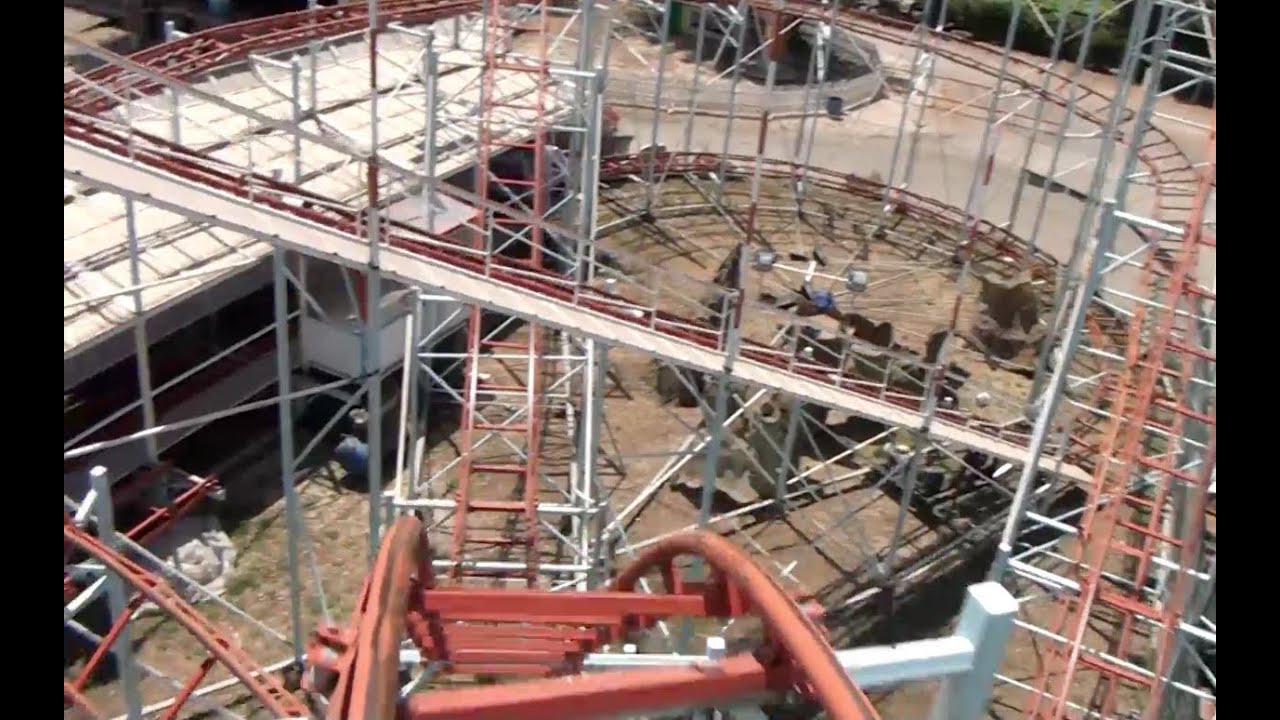 Zyklon Galaxi Roller Coaster Front Seat POV Fantasiland Rome Italy