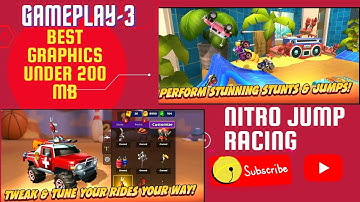 Best android game with hd graphics under 200mb  -  Nitro Jump - Gameplay #gaming #android #gameplay