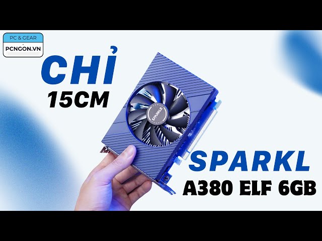 PCNGON] VGA 1 Fan A380: Sparkle Intel Arc A380 ELF 6GB GDDR6 - YouTube