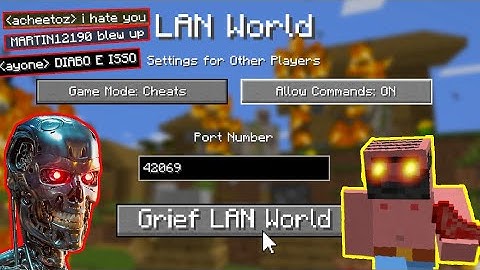 WE WILL DESTROY YOUR LAN WORLDS @minecraft (Grief Blocks, Get Money #125)