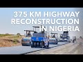 Road construction in nigeria german machines expand the a2 highway