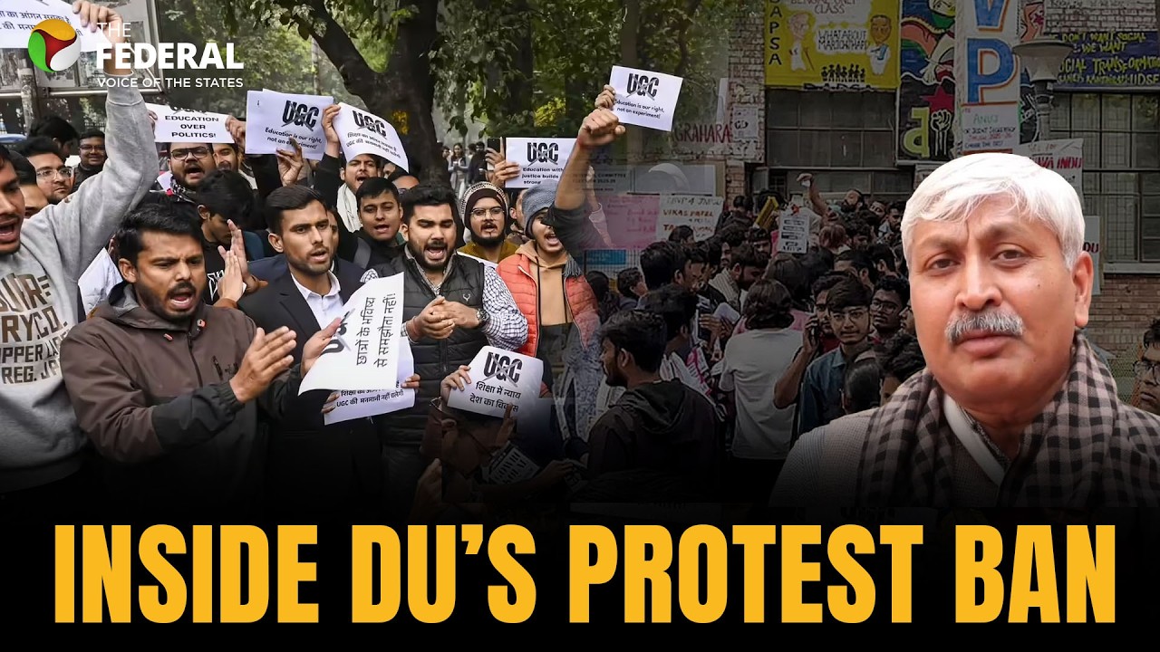 DU crackdown: Protests banned for 1 month | Prof. Apoorvanand interview