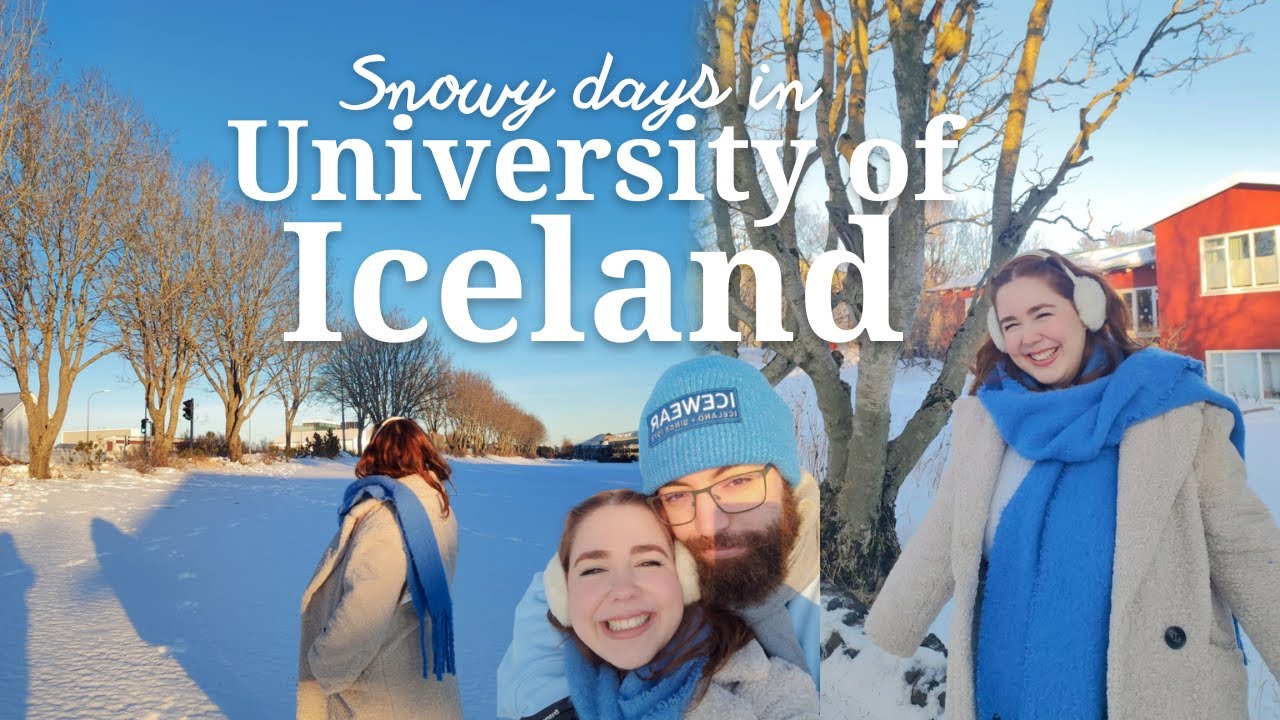 Snowy days in the university of iceland learning icelandic and going