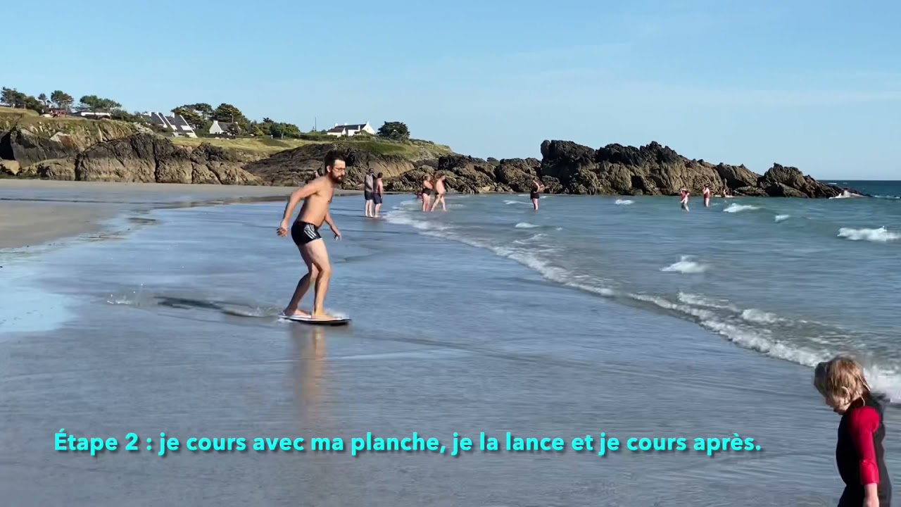 Perfeclan Skimboard En Bois - Planche De Plage Et Eau Peu Profonde Pour Enfants Et Adultes