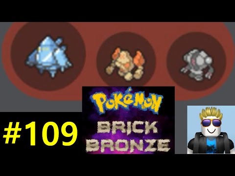 레지삼총사로 더블배틀하기! - 포켓몬 브릭 브론즈 109화(roblox pokemon brick bronze - regi's) / 크리도