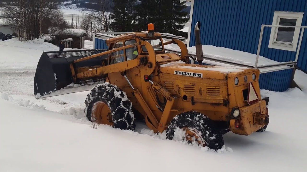 Volvo BM 218 skottar blötsnö