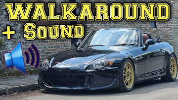 Black Honda S2000 S2K AP1 Face lift Sound & Walkaround