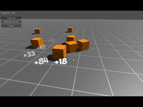 Floating Text demo