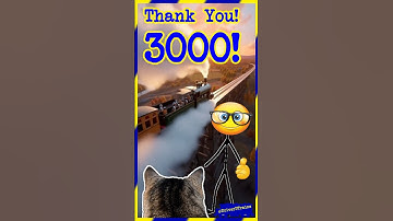 @DriverD Trains #3000 Subs Short — Thank you!!! #DriverDTrains #ModelTrains #ModelRailroad