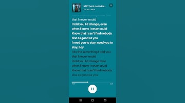 Thumbnail of Stay (with Justin Bieber) Lyrics - The Kid LAROI