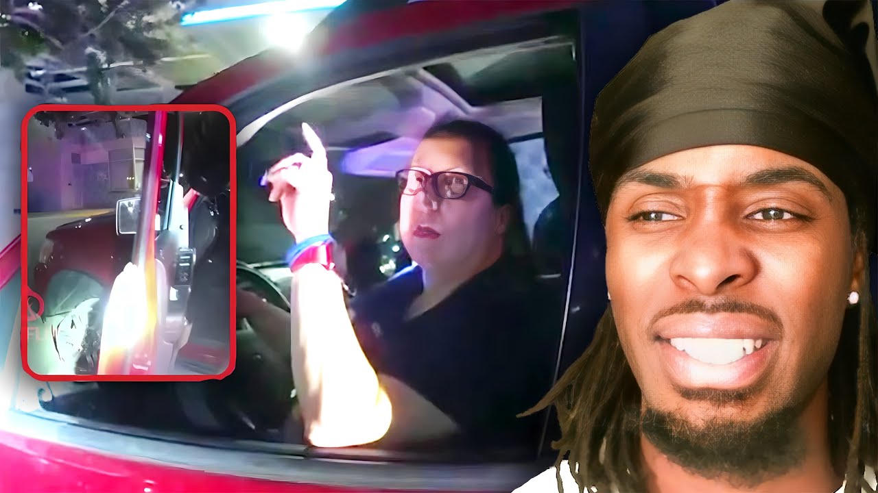 Drunk Woman Driving With No Tires Loses Her Mind