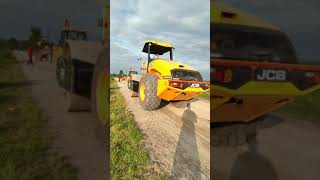 🚜Jcb roller 💥and 🚜💥jcb3dx 4x4 backhoe on road 🙄🙄#jcbvideo #jcbbackhoe #jcb3dxmachine #roadplanet screenshot 5