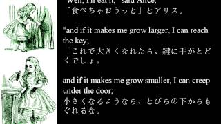 音読英語学習　008「不思議の国のアリス」原作　(日本語音声カット)　スピーキング、リスニング、発音、聞き流し、シャドーイング、反復学習