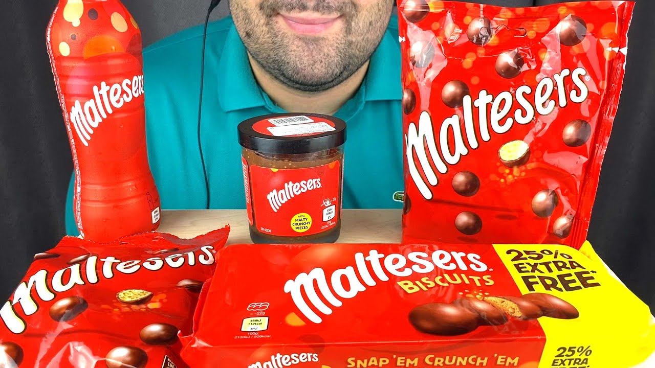 ASMR Maltesers Chocolate Party Mukbang 몰티져스 리얼사운드 먹방 Eating Sounds