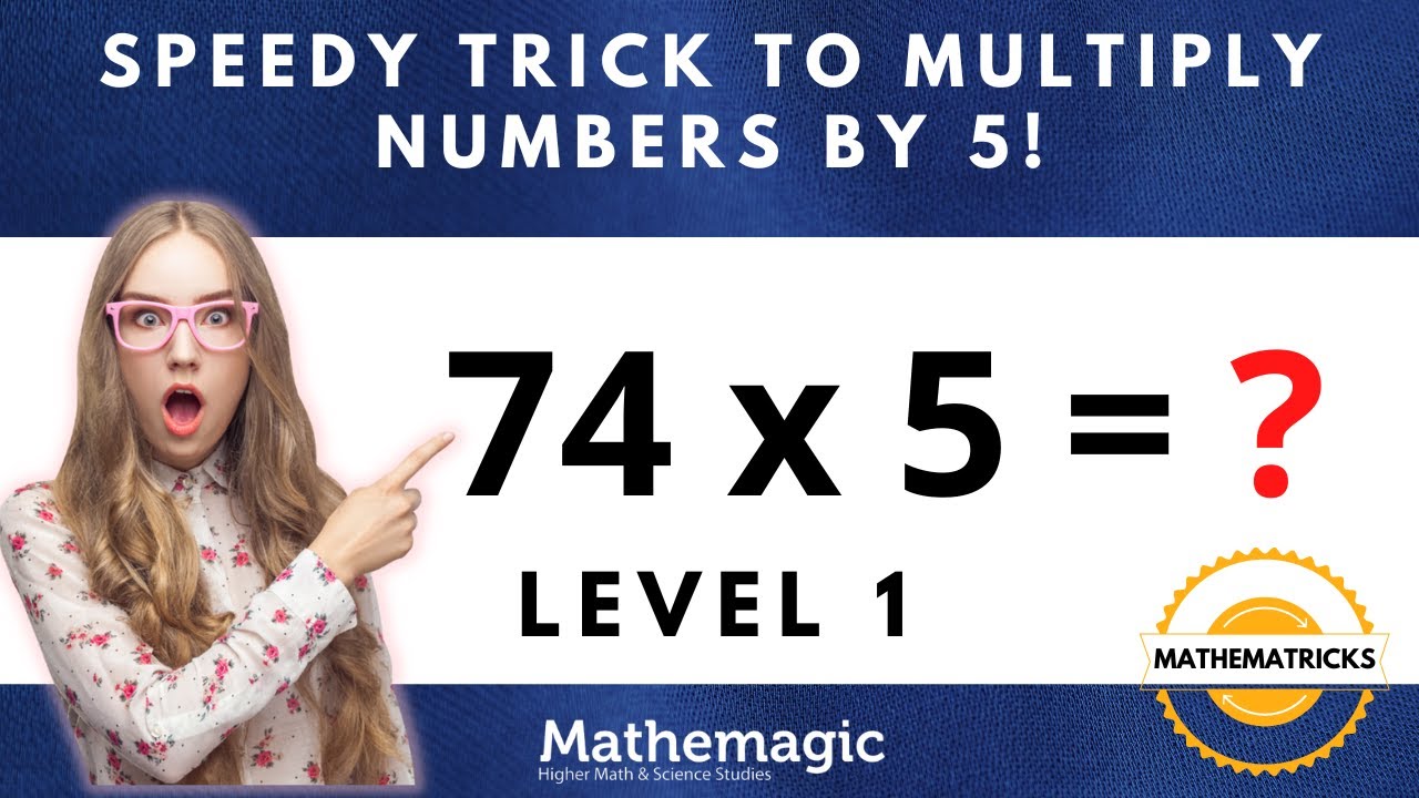 SPEEDY TRICK | Multiplying numbers by 5 | ⭐ Mathemagic shortcuts ⭐