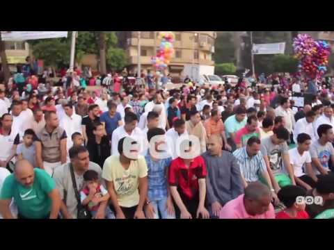 رصد أجواء صلاة عيد الفطر المبارك من مسجد عمرو بن العاص