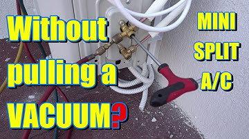 How to install a Mini split AC without a Vacum pump