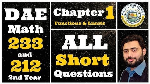 Short Question Chapter 1 math 233 dae 2nd year | DAE math 212 2nd Year Short Question Chapter 1 #dae