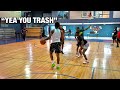 Duke Dennis Crazy Chase Down Block Against Trash Talkers! 5v5 Basketball! HOOD VLOG