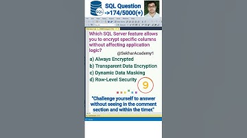 SQL Question 174 || #shorts #ytshorts #youtubeshorts #sql #interview #reels #mysql @SekharAcademy1