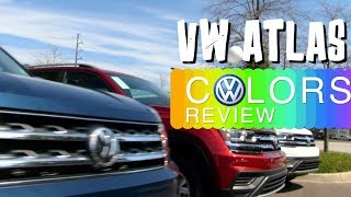 Color Review - 2018 Volkswagen Atlas's | Low Country VW - Exterior Colors