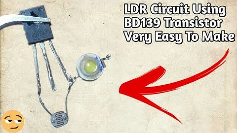 How to make a Auto ON,OFF Led Light Using BD139 Transistor