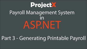 Payroll Management System in ASP.NET Part 3 | Generating Printable Payroll