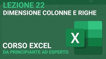 Dimensione di colonne e righe - EXCEL TUTORIAL ITALIANO 22