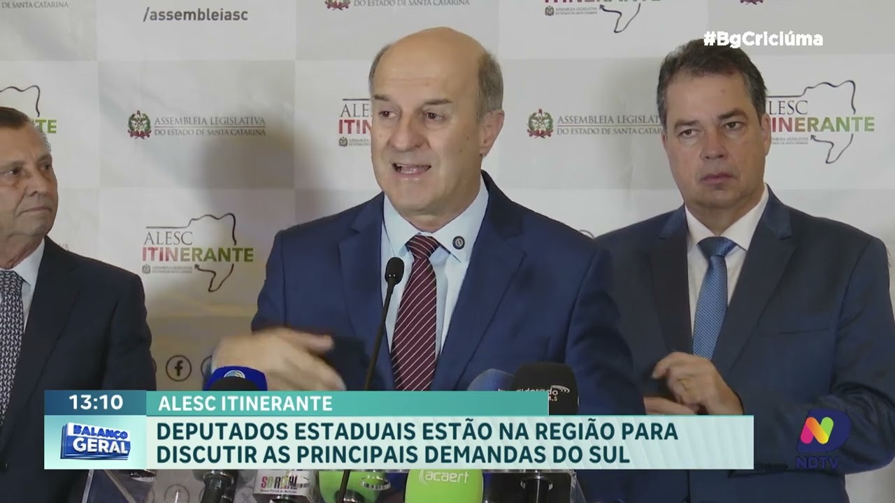 Programa Alesc Itinerante leva deputados para Aararanguá