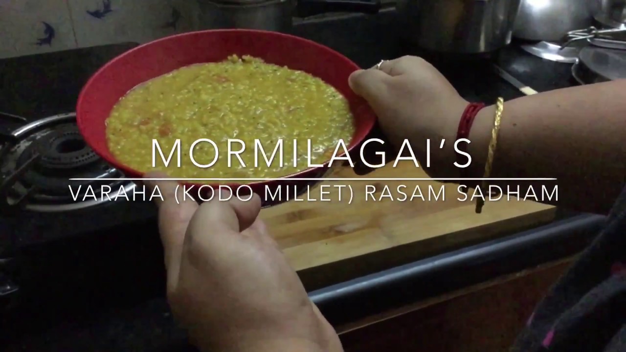 ONE POT VARAGU (KODO MILLET ) RASAM SADHAM RECIPE IN TAMIL BY MORMILAGAI FROM BAGI’S KITCHEN