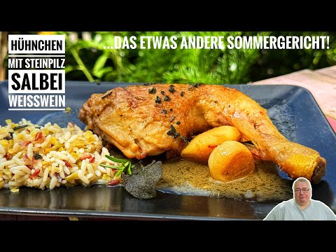 #692: Chicken with sage, white wine and porcini mushrooms – an unusual combination with great taste
