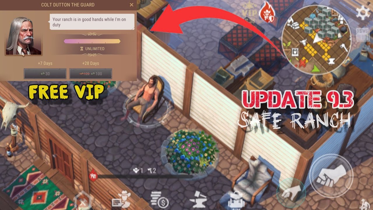Colt Dutton The Guard protects Ranch : Update 9.3(One week free VIP) Westland Survival | AP GAMING