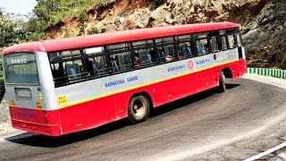 KSRTC Bus And Car Super Turning On Hairpinbend At MM Hills To Mysore Road Karnataka screenshot 5