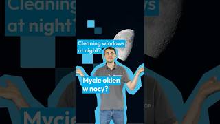 Mycie okien po ciemku – to możliwe! 🌙✨ #nocnemycie #okna