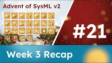 Lesson 21 - Week 3 Recap | Advent of SysML v2