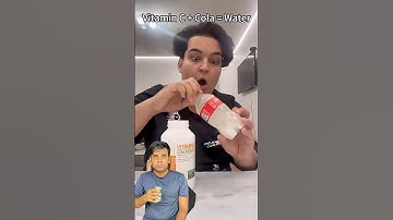 Vitamin C turn Cola into Water 😱 | science project class 7th #shorts #gems #fyp #diy #experiment