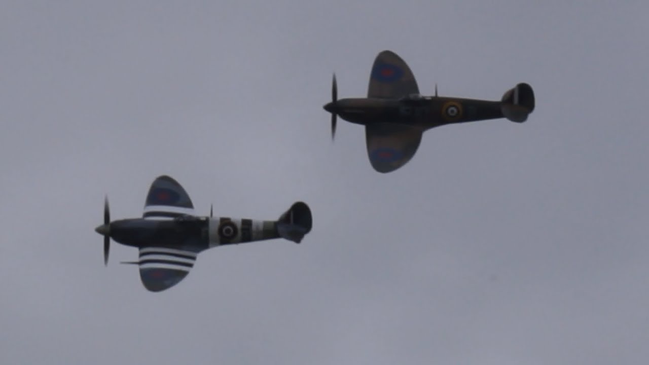 BBMF Spitfires at Midlands Air Festival 6th June 2021