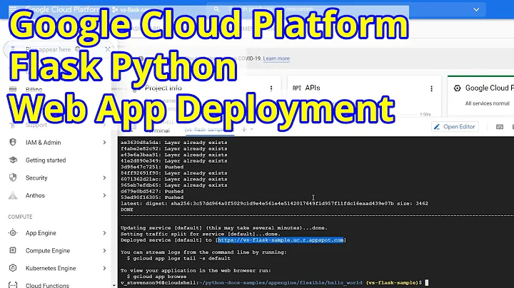 Google Cloud Platform Flask Python App Deployment