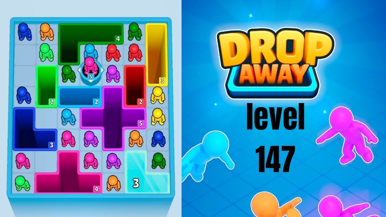 Drop Away level 147 Walkthrough Solution - YouTube